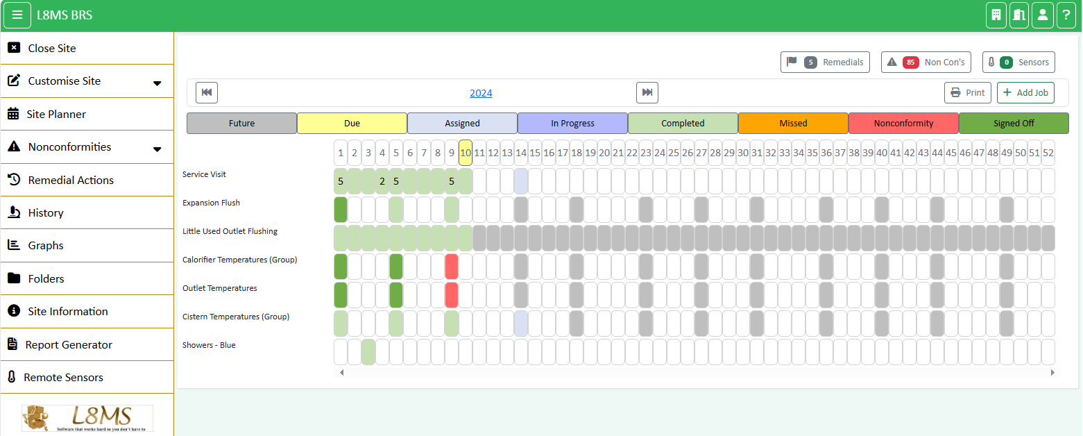 Legionella Compliance Software